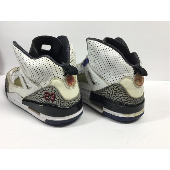 Nike Air Jordan #23 Spizike 2009 Mens White/Purple Shoes 315371-102 Size 10.5 main image 5